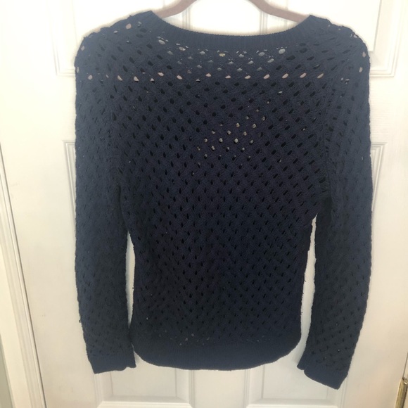 Anthropologie Knitted & Knotted blue knit sweater - Picture 2 of 4